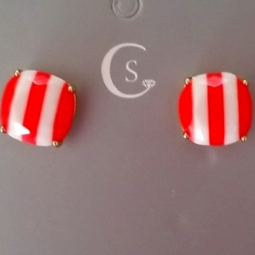 Red & White Holiday Earrings